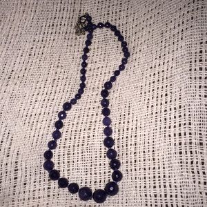 Navy blue necklace